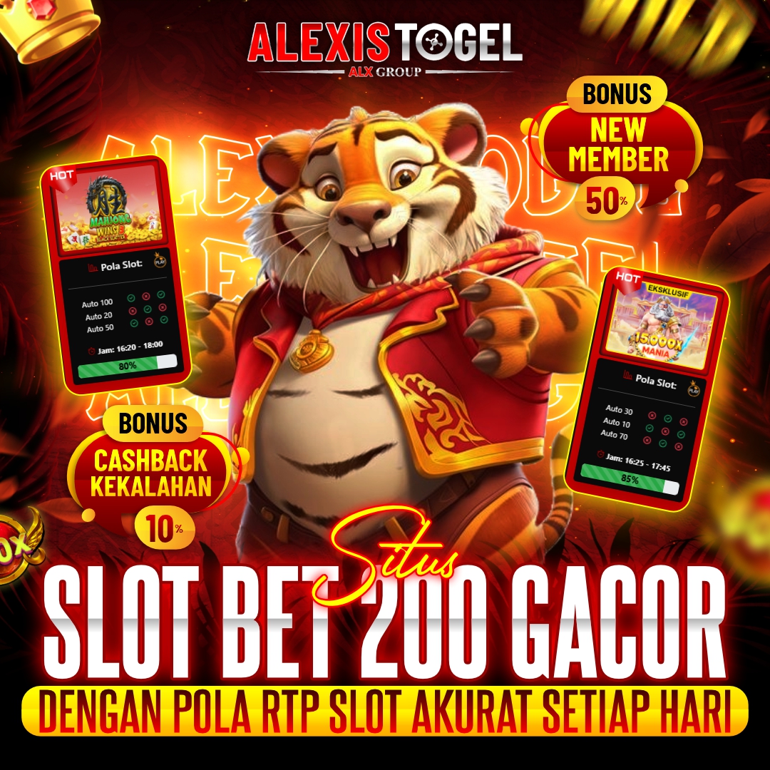 Alexistogel – Situs Slot Bet 200 Gacor dengan Pola RTP Slot Akurat Setiap Hari image 1